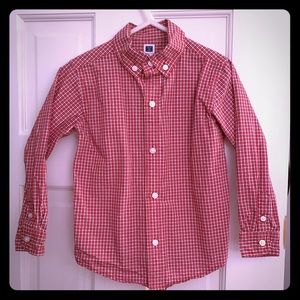 JANIE AND JACK button down plaid shirt